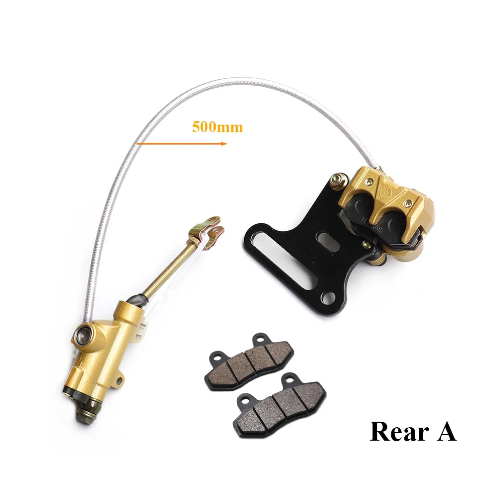 Motorcycle rear hydraulic disc brake kit for most 50cc-125cc motocross Bike BBR TTR CRF 50 XR Apollo Motorcycle