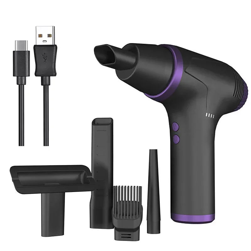 Portable Brushless Car Vacuum 15000 mAH 2 in 1 Air Duster & Vacuum Cleaner Cordless Compressed Air Blower for Car Home Cleaning