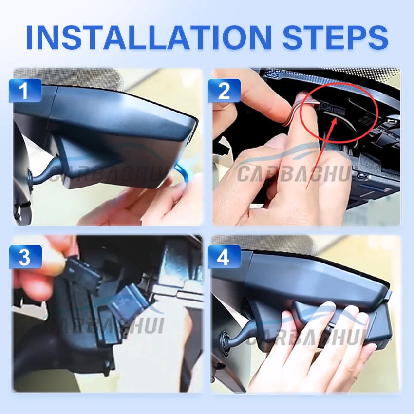 4K Dash Cam For VW ID.3 (ID3) 2020~2023 2024 Cupra Born 2020~2023 2160p Car Camera For Volkswagen Compatible, OEM Style DVR