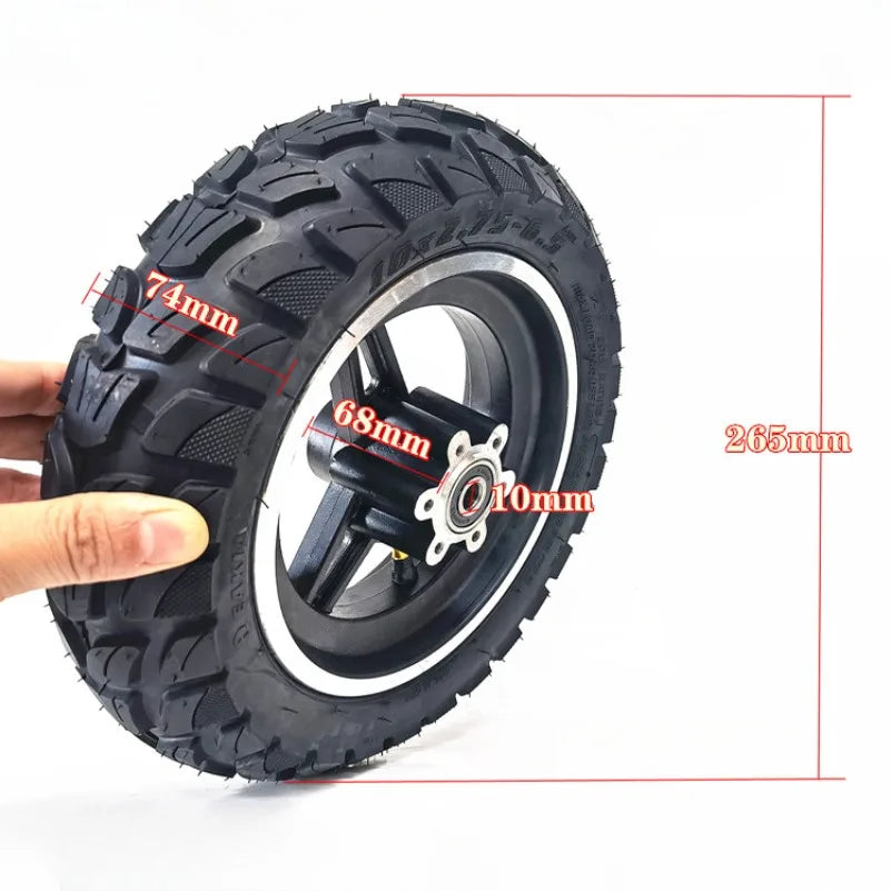 10 Inch 10x2.75-6.5 Wheel+disc brake disc for Electric Scooter Off-Road Vacuum Explosion-proof Tire Parts