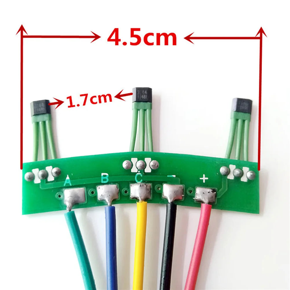 1 Pcs Electric Vehicles Motor Hall Sensor With Board Cable 3144 / 3413 Hall Part Electric Vehicle Hall Welding Circuit Board