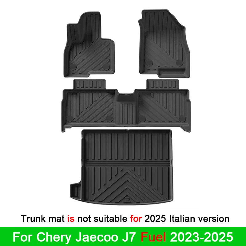 for Chery Jaecoo J7 2023 2024 2025 Fuel PHEV Floor Mats Car Mat TPE Waterproof Foot Mat Full Covers Accessories Specialized