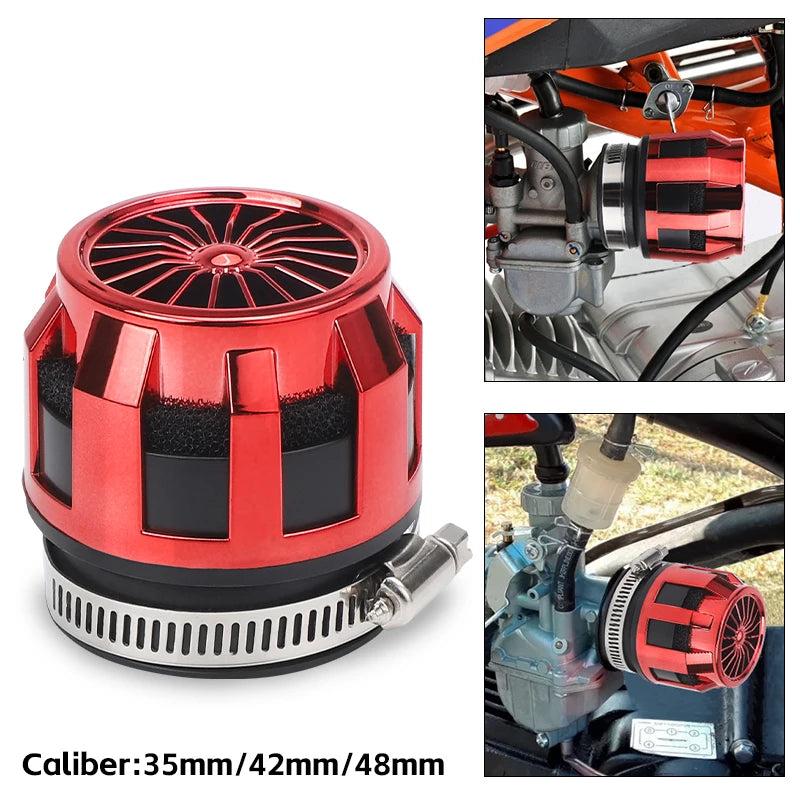 Motorcycle Air Filter Intake 35mm 42mm 48mm Air Filter Clearner for Off-road ATV Quad Dirt Pit Bike UTV UAZ Motorbike Scooter