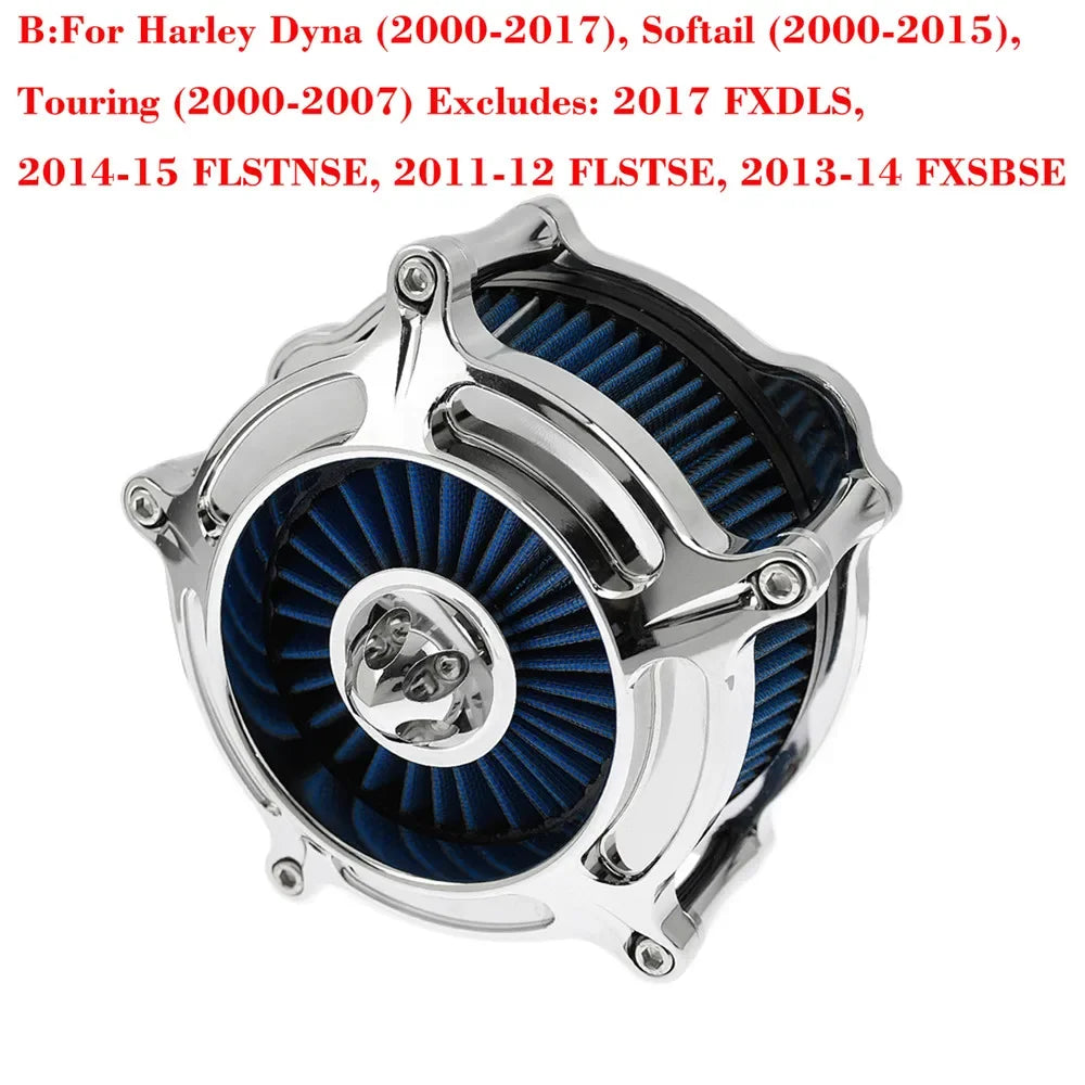 Motorcycle Air Cleaner Intake Filter For Harley Sportster 883 1200 XL Iron Touring Road King Street Glide Softail Dyna Fatboy