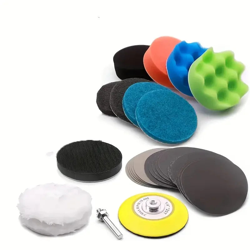 32 Professional-Grade Auto Care Accessories for Mechanics and DIY Enthusiasts, Professional Polishing, Car Maintenance Kit, Mult