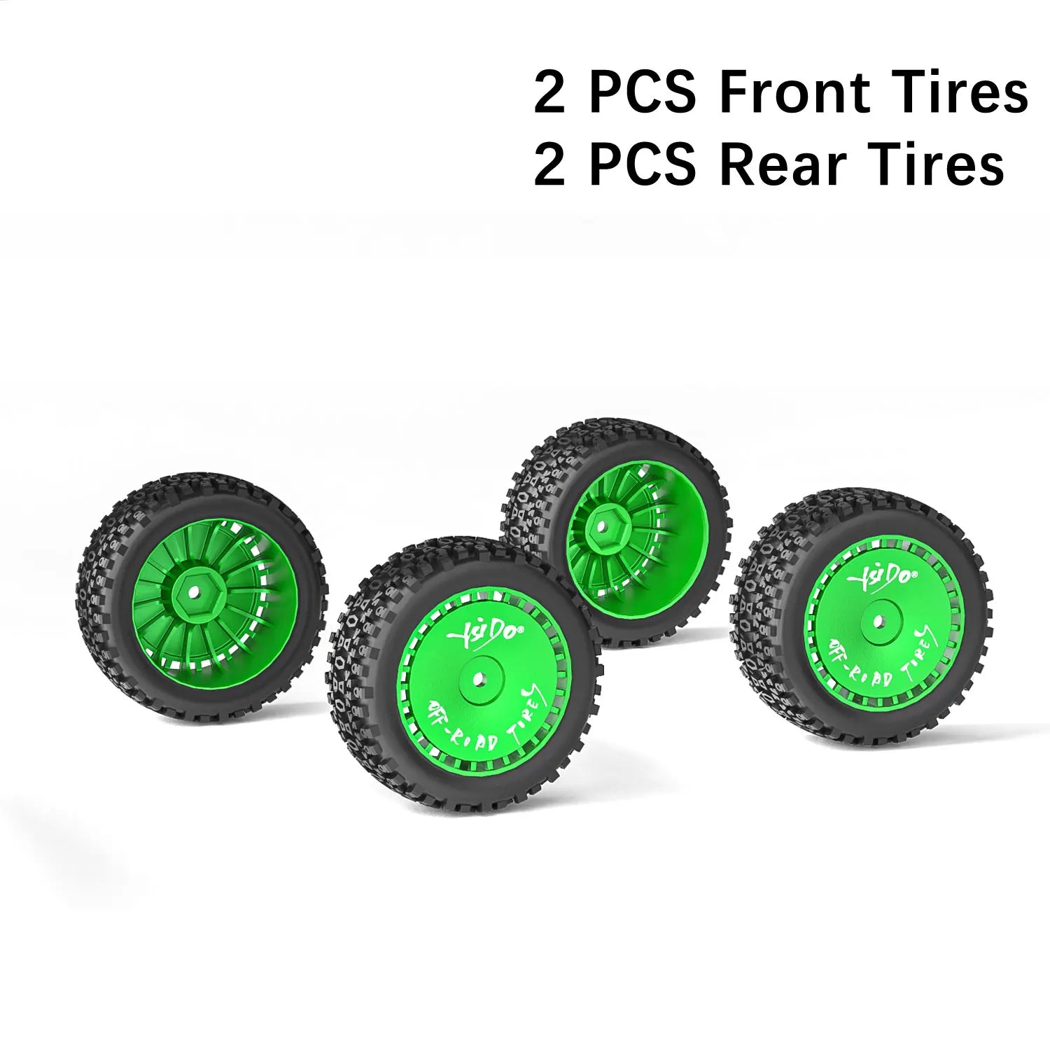 4PCS 72mm Front Rear Skidproof Rubber Wheel Tires 12mm HEX for 1/10 1/12 1/14 Wltoys ZD Racing BX-12 RC Racing Off-Road Car Tyre