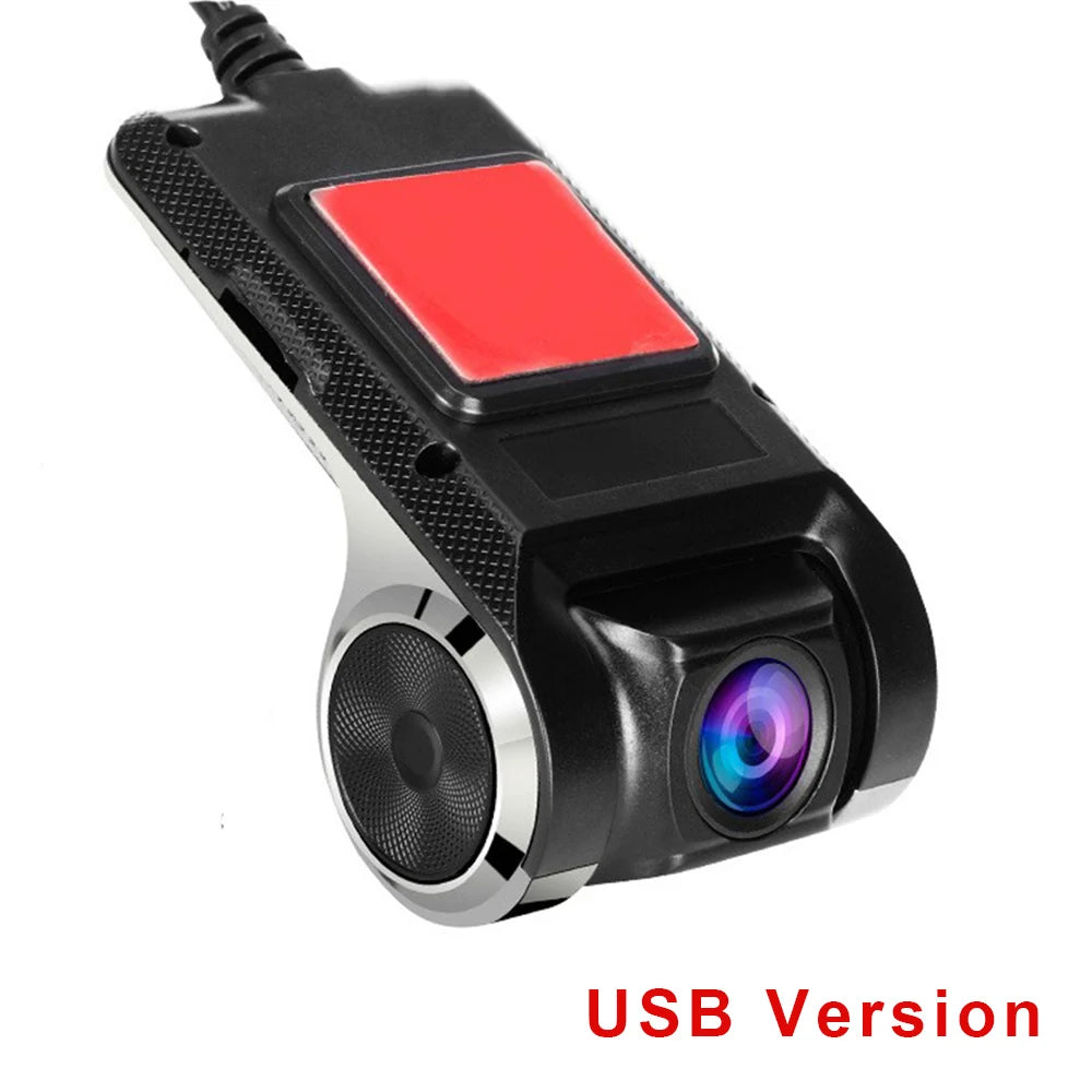 Car Dash Cam USB HD 1080P 170 Degree Wide Angle Car Camera Recorder Front ADAS Dashcam Android DVR Auto Recorder Night Version