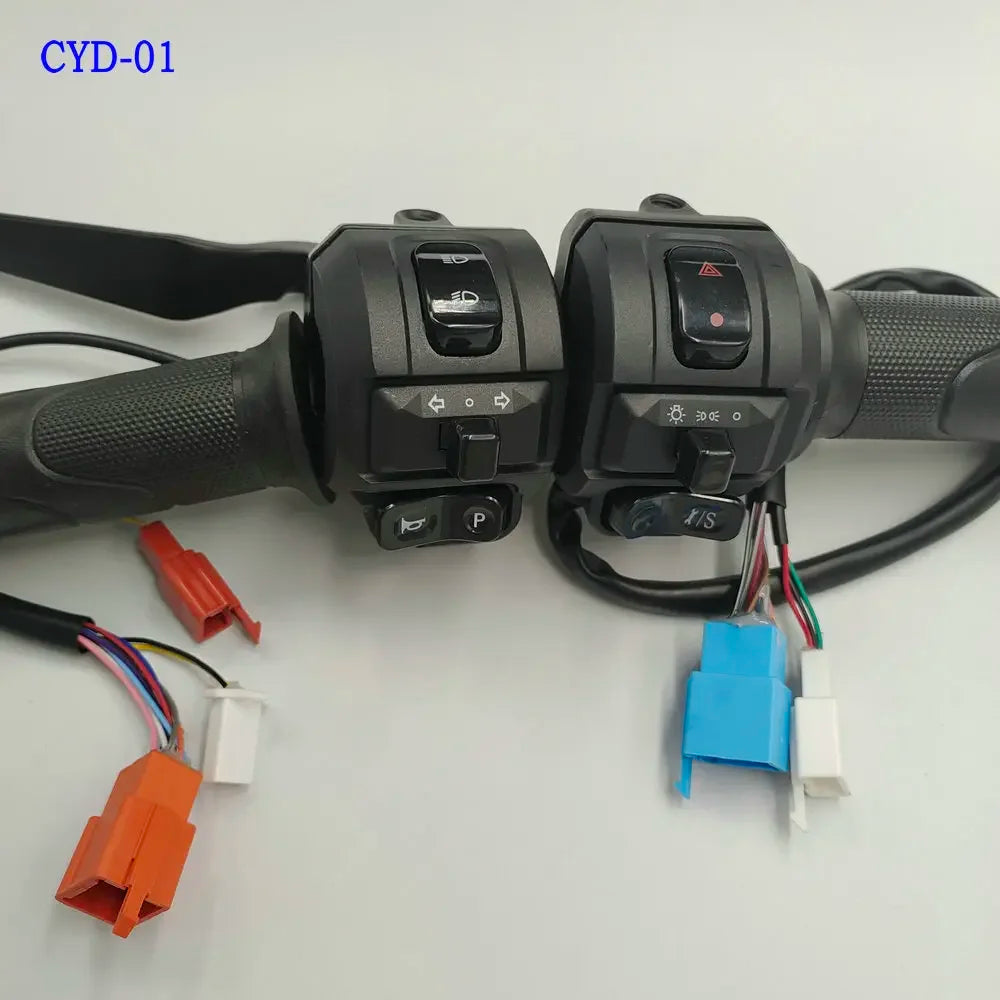 Tricycle Conversion Part Electric Bicycle Battery Vehicle Throttle+combination Switch Scooter Handle+button Assembly