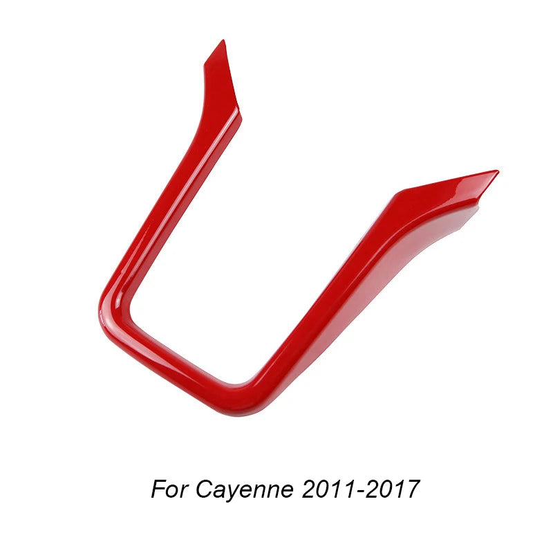 ABS Car Center Console Decorative Frame Sticker For Porsche Cayenne 2011 2012 2013 2014 2015 2016 2017 Car Interior Accessories