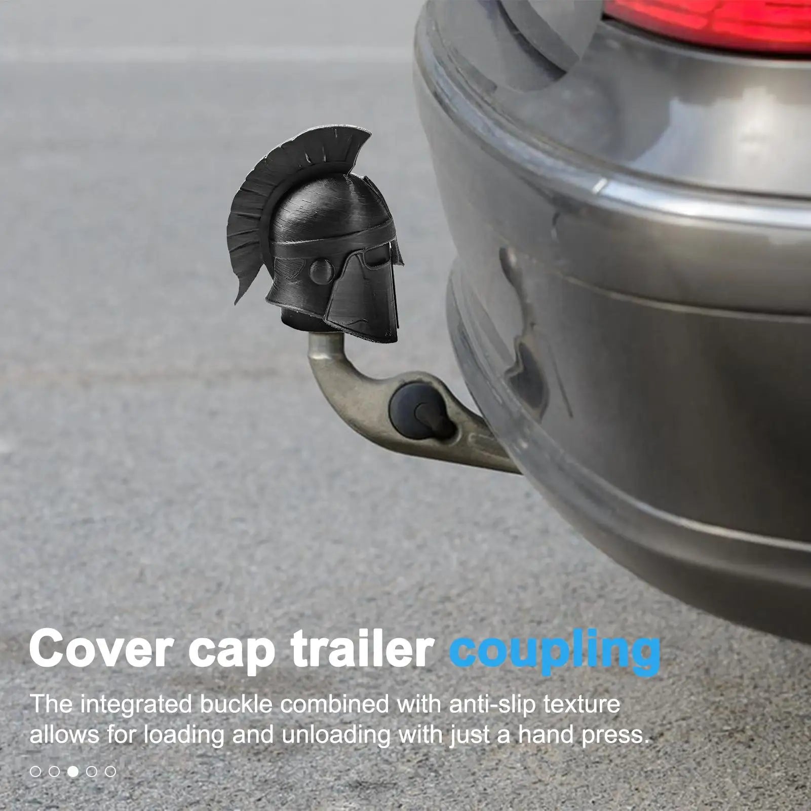 Truck Hitch Covers 3D Printing Funny Cartoon Gladiator Shaped Exterior Tow Receiver Tube Plug Cap For Auto ATV Boat RV