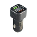 USB C 66W Car Phone Charger Dual PD 4 In 1 With Voltage Display General Super Fast Charge Adapter CE Car Accessories