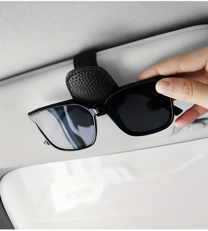 Car Visor Fashion Glasses Holder Clip,Secure Fit for All Vehicles,Visor Attachment,Stylish Car Accessory,Secure Magnetic Hold