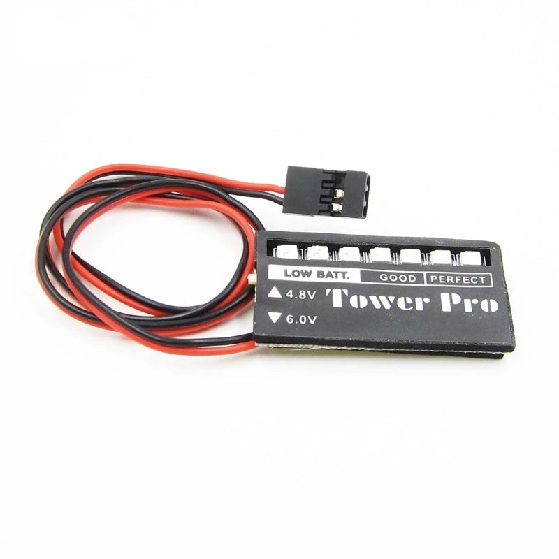 4.8V 6V 7 LED RC Model Receiver Battery Voltage Indicator TOWER-PRO Receiver Electric Power Display Car Auto