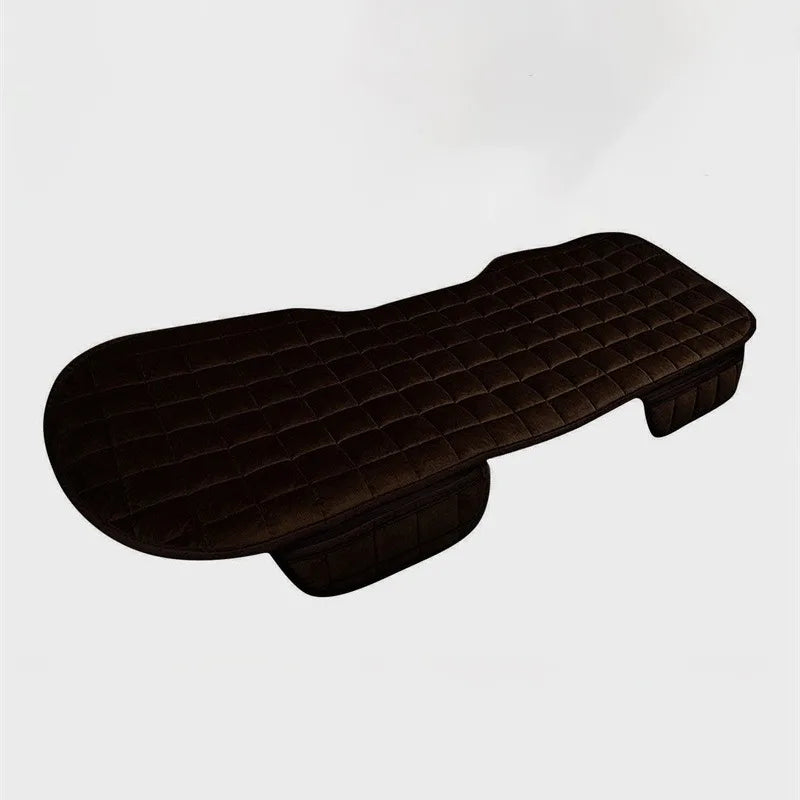 Car Seat Cover Front Rear Flocking Cloth Cushion Non Slide Winter Auto Protector Mat Pad Keep Warm Universal Fit Truck Suv Van