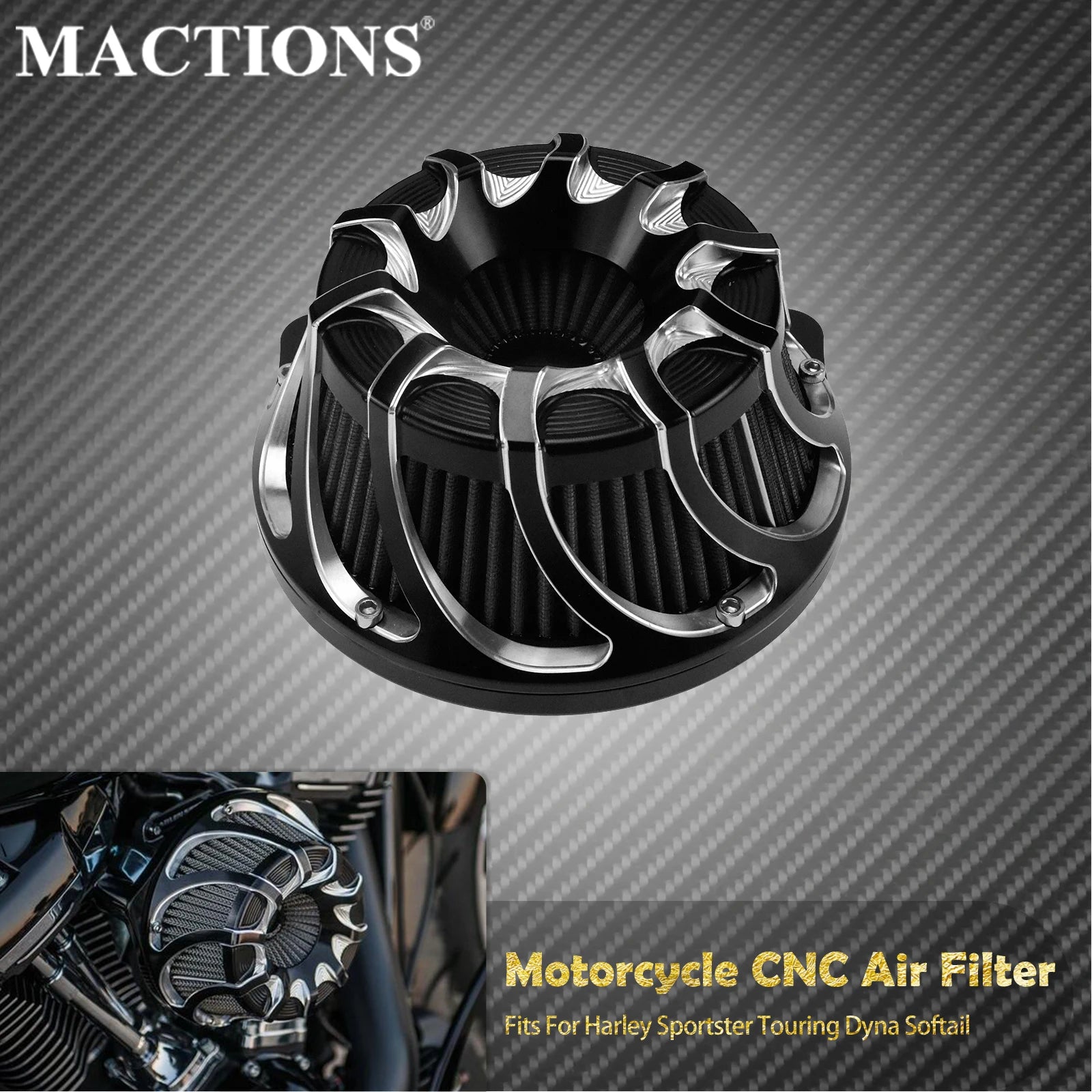 Motorcycle Air Filter Cleaner Intake Filter Grey Element For Harley Sportster XL Dyna Touring Street Electra Road Glide Softail
