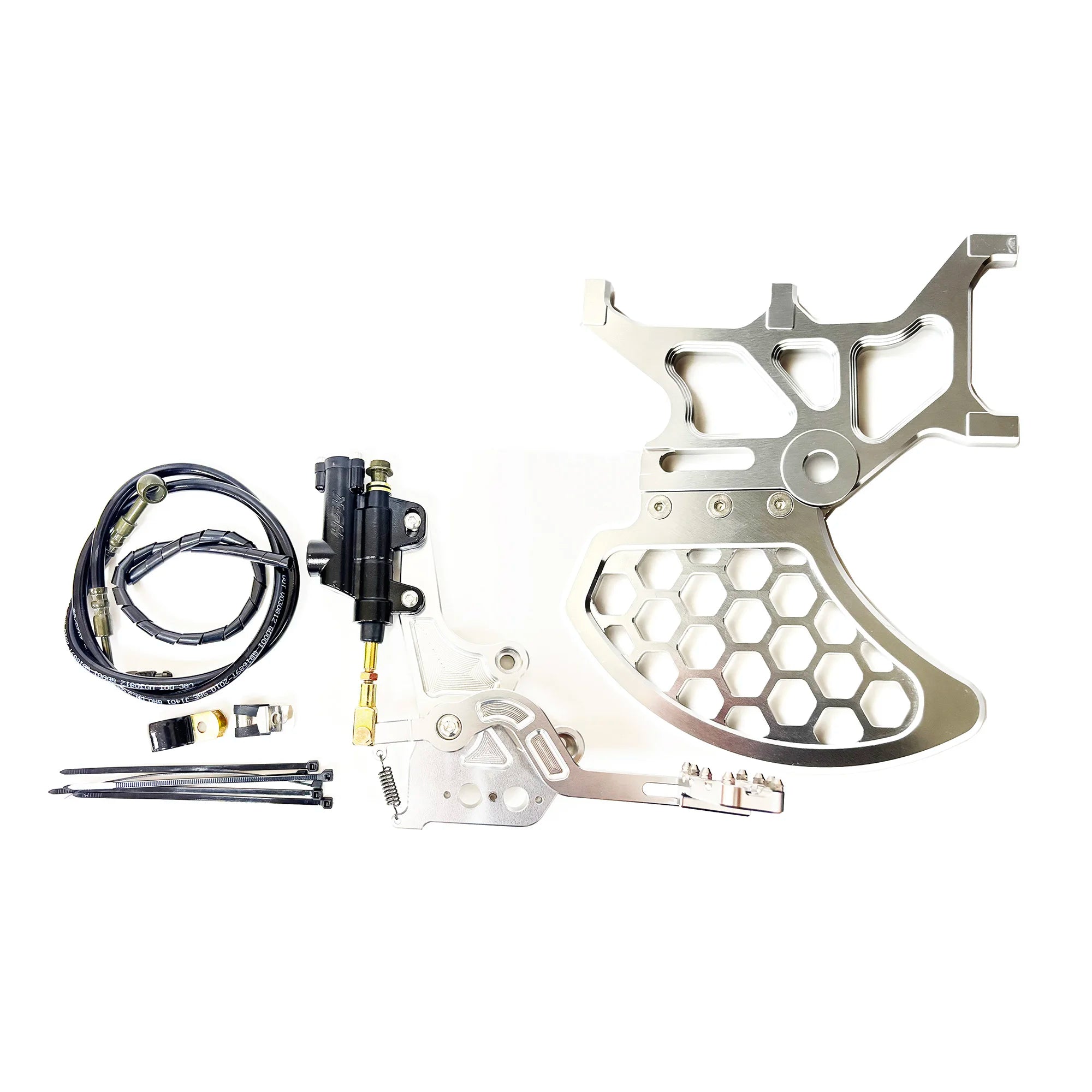 Footbrake Light bee S/X SEGWAY X160 X260 / 79bike Electric Dirt bike foot brake kit Modified Footbrake Dual Caliper Bracket Kit