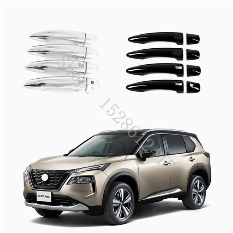 For 2023~2025 Nissan X-Trail X Trail RogueT33 ABS Chrome Door Handle Bowl Car Door handle Cover Protective Trim car accessories