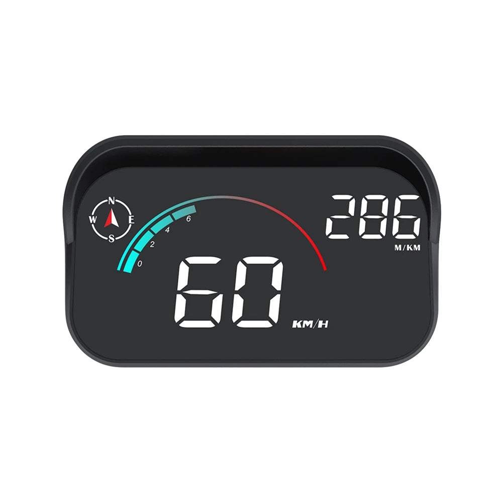 Digital HUD with Odometer Car Head Up Display Projector Screen Speed Meter Overspeed Alarm Digital GPS Speedometer LCD Display
