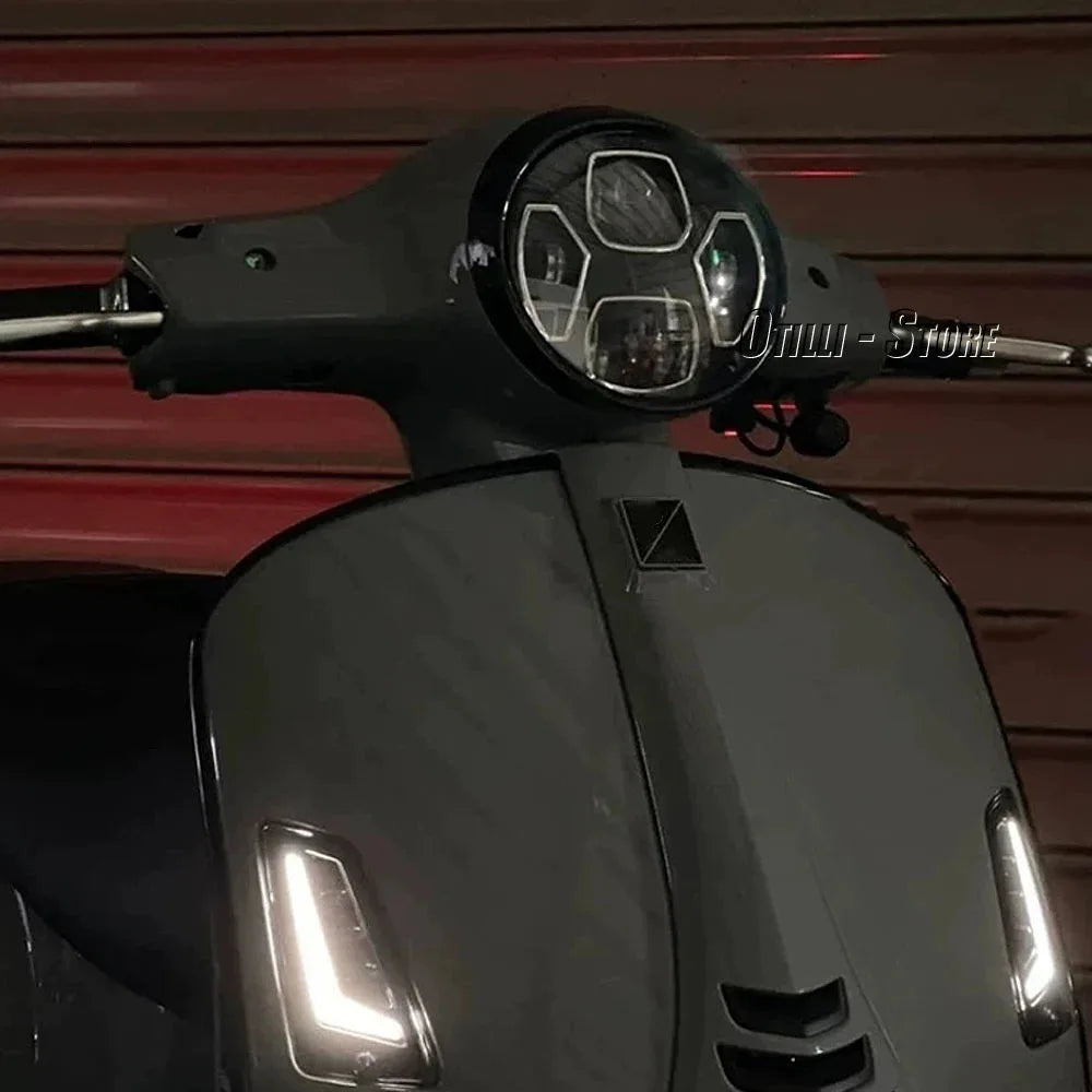 For Vespa GTS300 gts300 Gts 300 GTS 300 Motorcycle Accessories 3 colors Front LED Headlight Headlamp Head Light Fairing
