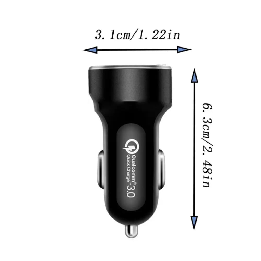 Dual USB Ports Car Phone Charger 240W Fast Charging Type C Adapter in Car 12-24v Mini For Mobile Phone Car Charger
