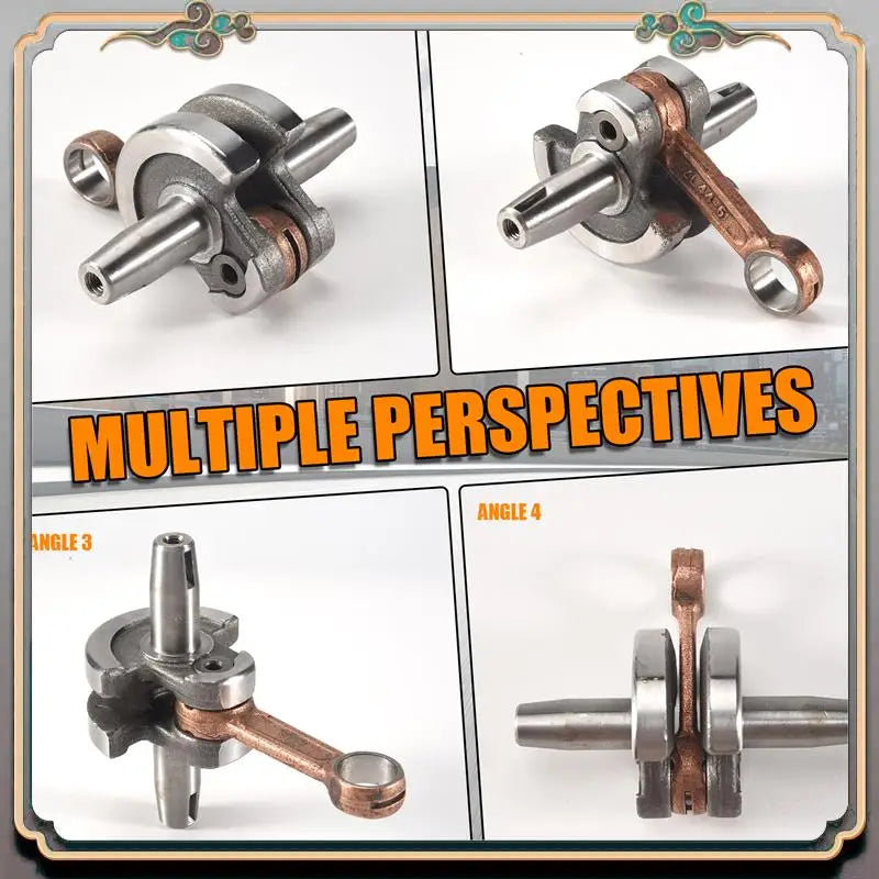 A73Q-44Mm Crankshaft Connecting Rod Assembly Half Circle Crankshaft Engine Parts Accessories For 47Cc 49Cc Mini Pocket Bike