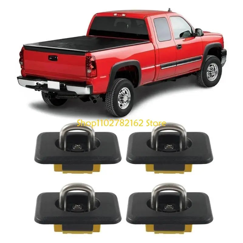 547B Truck Bed Retractable Rings Anchors Truck Bed Tie Down Anchors Multipurpose Tie Down Anchors for Enhances Load Stability