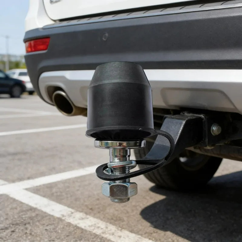 Universal Black Trailer Hitch Ball Tow Bar Cover Protection Cap for Caravan Truck Car Trailer Towball Protective Cover