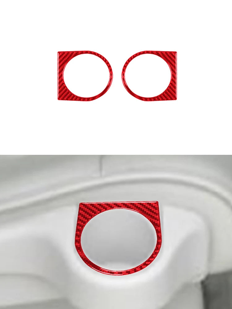 Carbon Fiber Red Sticker Car Interior Accessories For Nissan Quest 2004 2005 2006 Center Control Panel Dashboard Decorative Trim