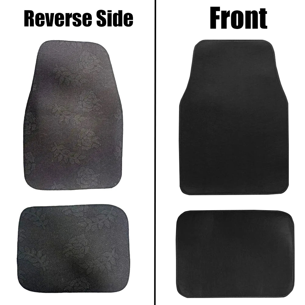 Universal Car Floor Mat Front & Rear Automotive Carpet Floor Mats For Auto SUV Sedans Vans Accessories Dirt and wear-resistant