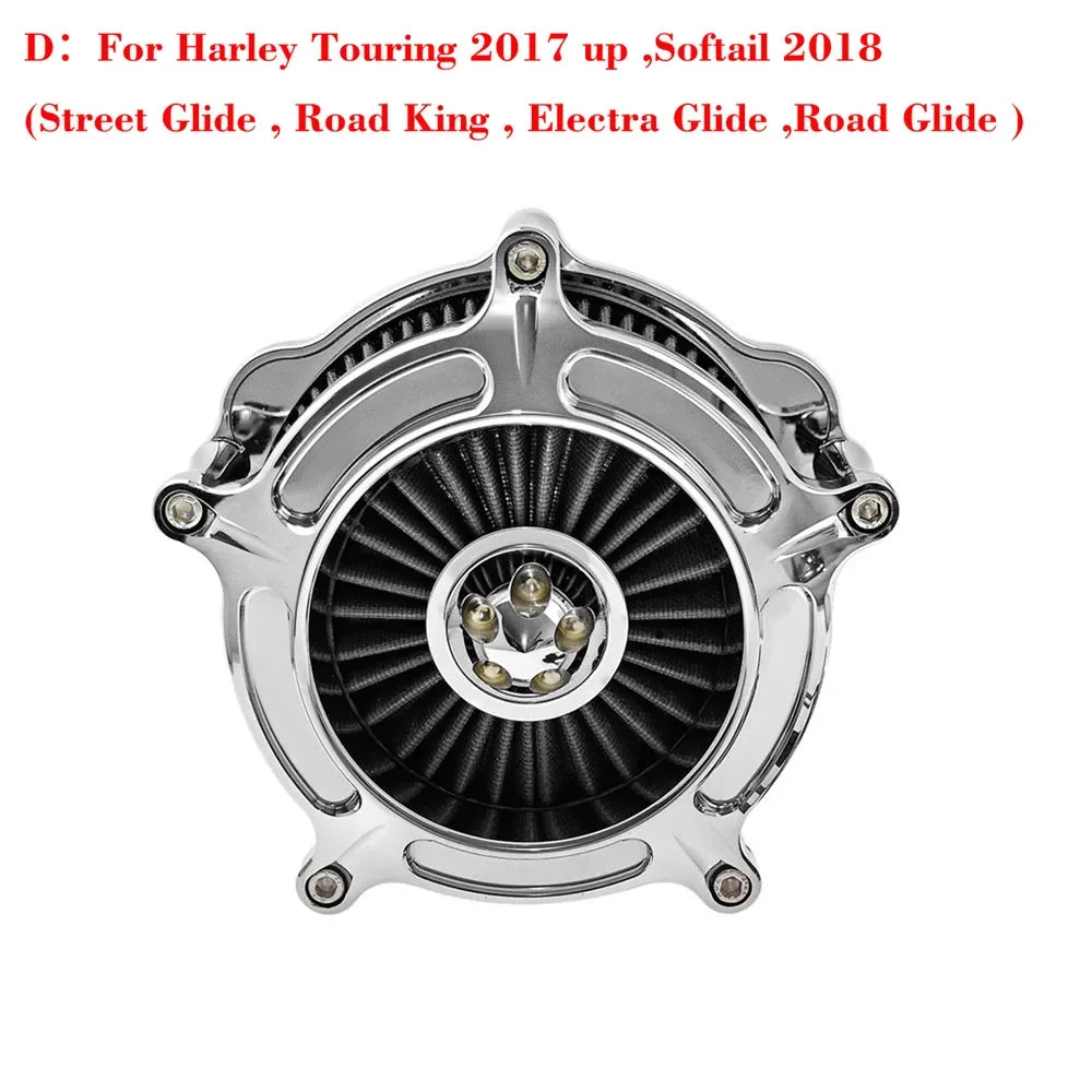 Motorcycle Air Cleaner Intake Filter For Harley Sportster 883 1200 XL Iron Touring Road King Street Glide Softail Dyna Fatboy