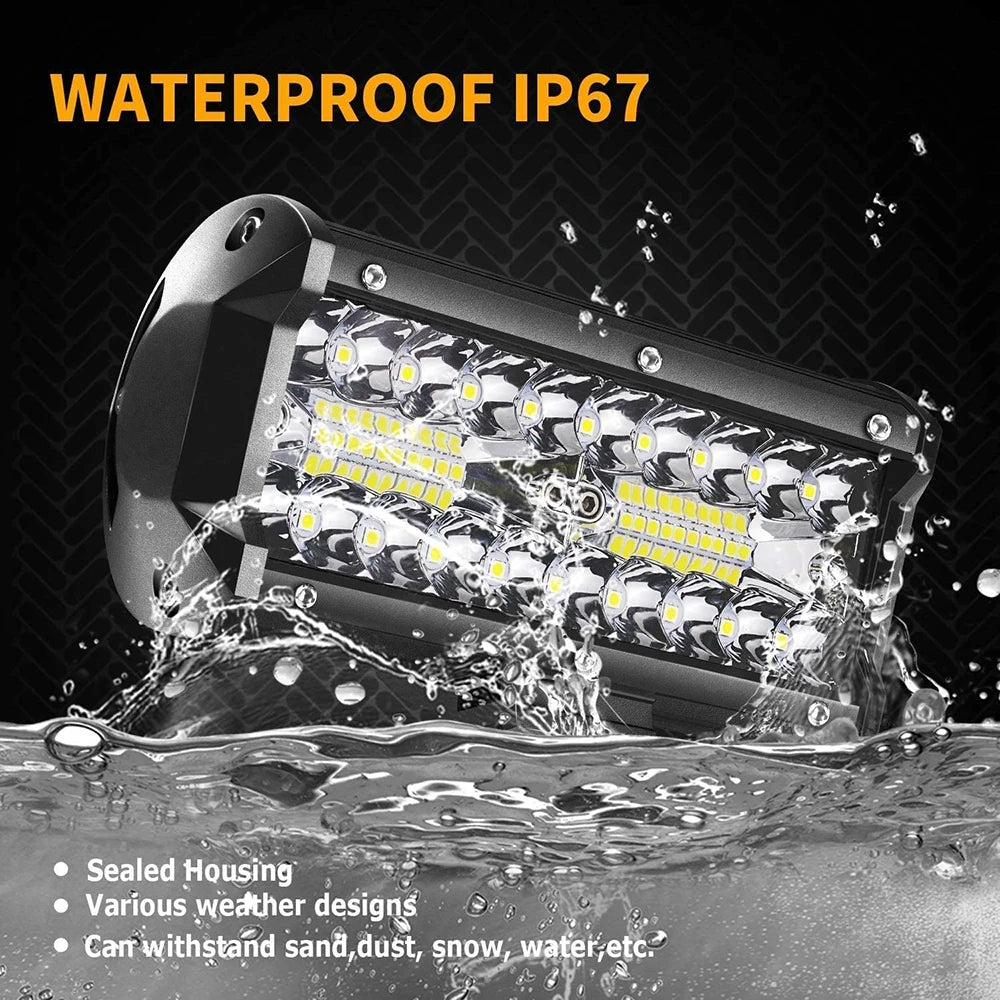 LED Light Bar Car Offroad 4X4 Led Headlights 12-24V Spotlights Ledbar Pods Driving Fog Light for Truck ATV SUV Auto Accessories