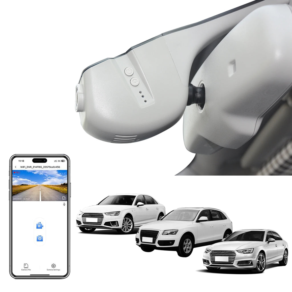 4K Dash Cam For Audi A3 A5 A6 A7 A8 Q2 Q3 Q5 Q7 Q8 S4 S6 S8 B8 C6 C7 RS R8 S5 S6 S7 S8 (Model B/C) WiFi APP GPS Dash Car Camera