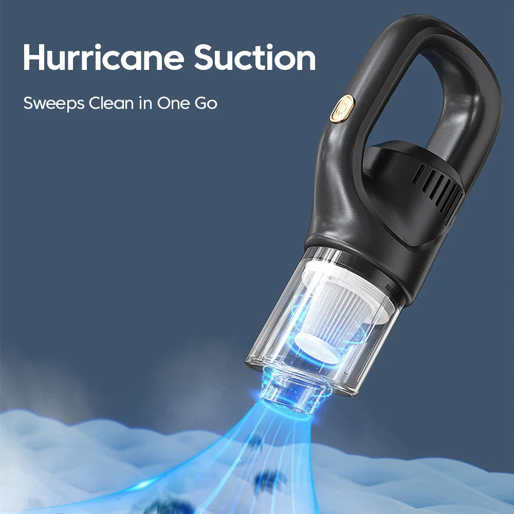 50000Pa Hurricane Suction Car Vacuum Cleaner 38000RPM Pure Copper Motor Dual-Purpose Home & Car Vacuum with Triple Filtration
