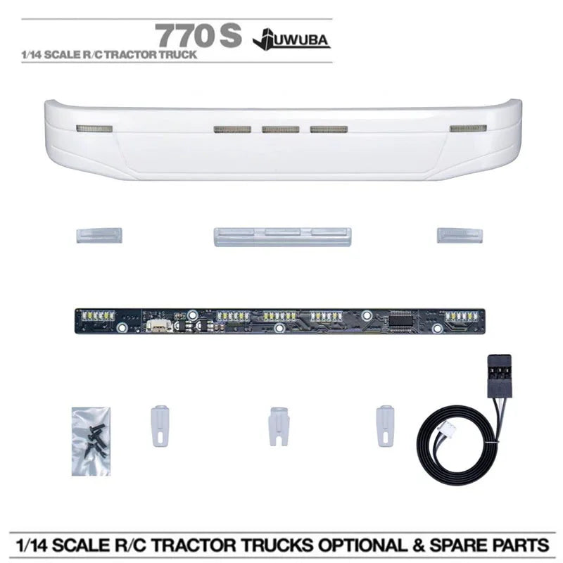 1/14 RC Truck LED Sun Visor Light Roof Lamp for SCANIA Tamiya 770S 6X4 56368 8X4 56371 Car upgrade Accessories