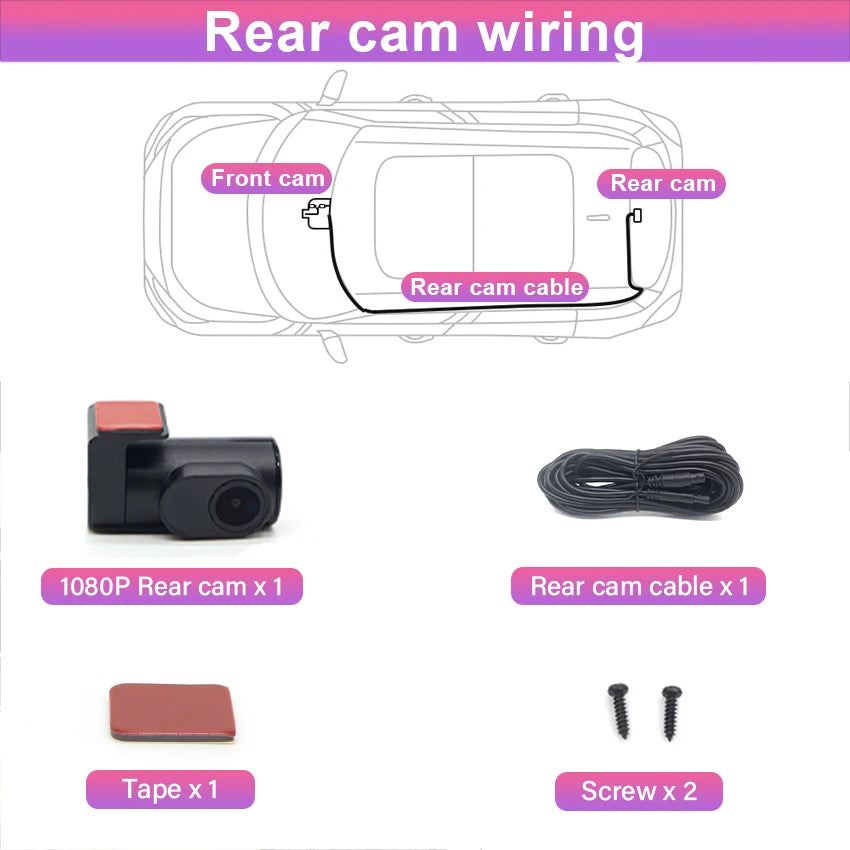 Dash Cam 4K for VOLVO XC60 S90 V90 2018 2019 2020 2021 2022 2023 2024 2025,Plug and Play Car DVR Dashcam Camera Video Recorder