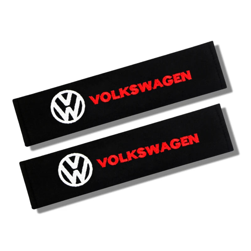 Car Interior Seat Belt Protector Comfortable Breathable Cotton Seat Belt Cover For Volkswagen VW Golf Tiguan POLO TOURAN CADDY