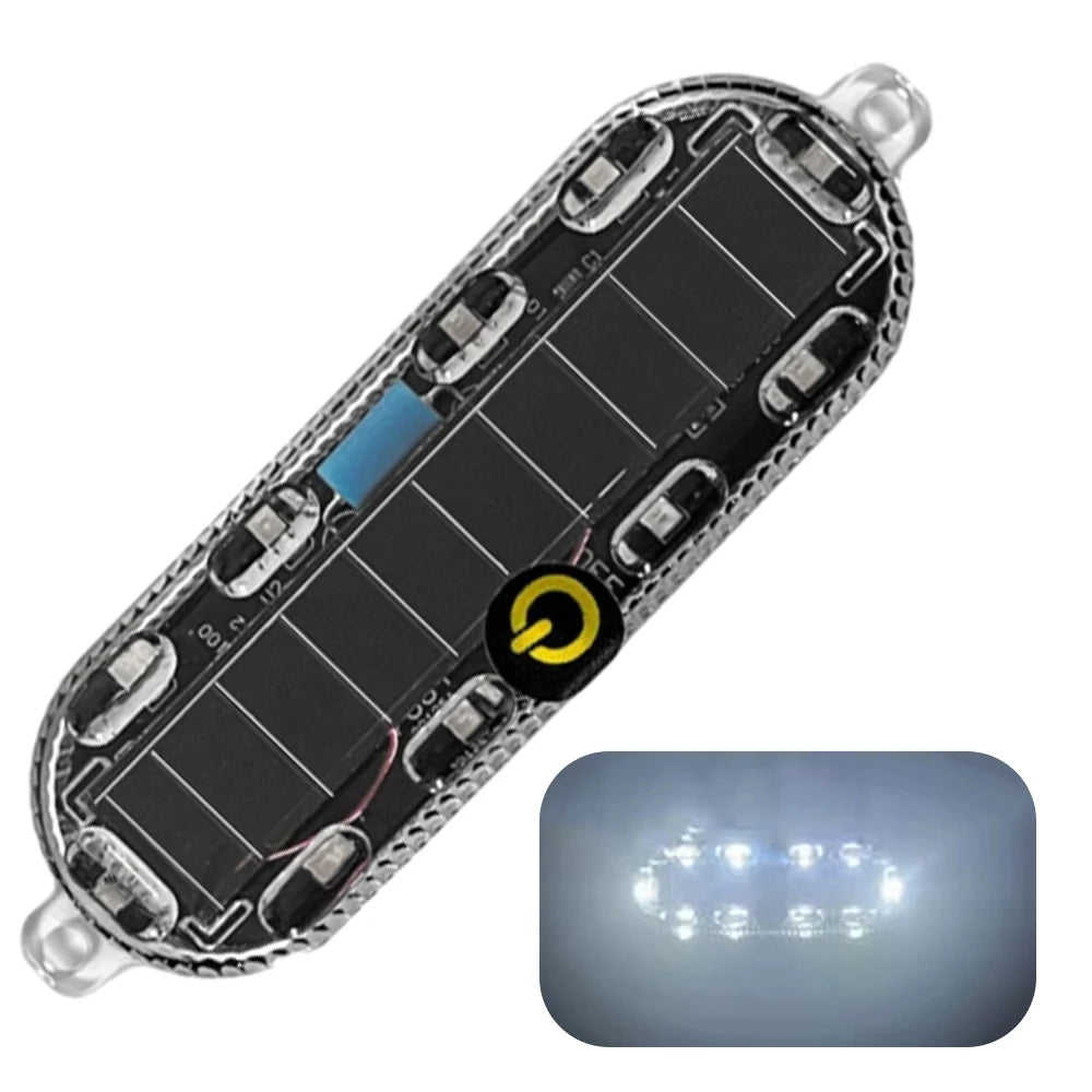 Car Rear LED Solar Strobe Warning Light  Emergency Light  Flashing Light  Waterproof for Cars Motorcycles Bikes Lorries