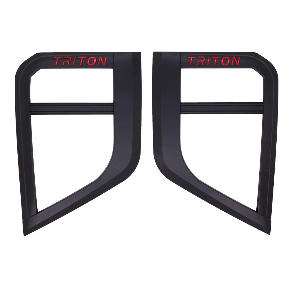 Para MITSUBISHI TRITON 2019-2022 Accesorios Cubierta de faros antiniebla Accesorios Negro mate ABS Accesorio para automóvil