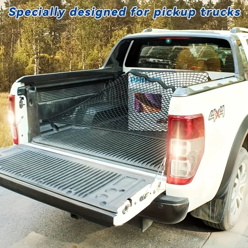 Multi-functional elastic truck trunk net, high-strength cargo net, practical design, flexible transportation safety net
