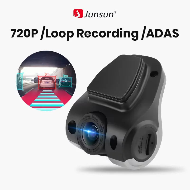 Junsun Car DVR Dashcam Full HD 720P Dash Cam For Car DVD Android Navigator ADAS LDWS Navigation Unit Auto Audio Video Recording