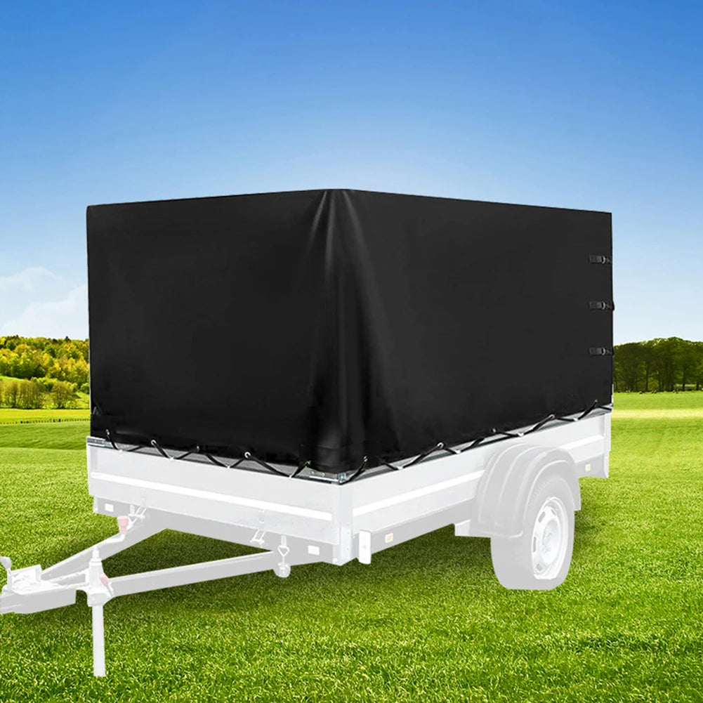 Trailer Cover for High Canopy Trucks Featuring Thickened 600D Oxford Fabric Waterproof Performance Dust Resistance UV Protection