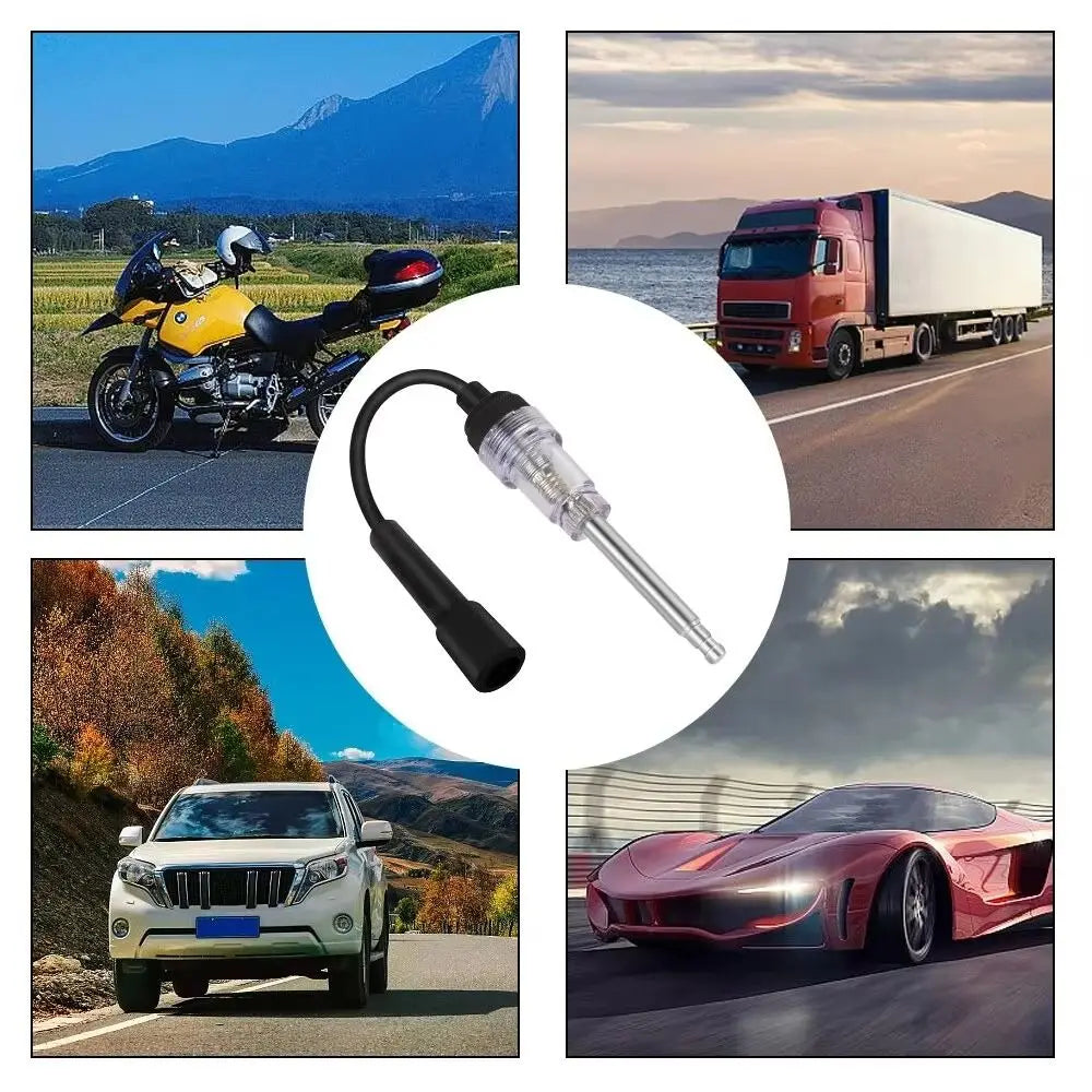 Simple and Easy To Use Spark Plug Engine Ignition Tester Indispensable Metal Universal Spark Tester Plastics Rugged and Durable