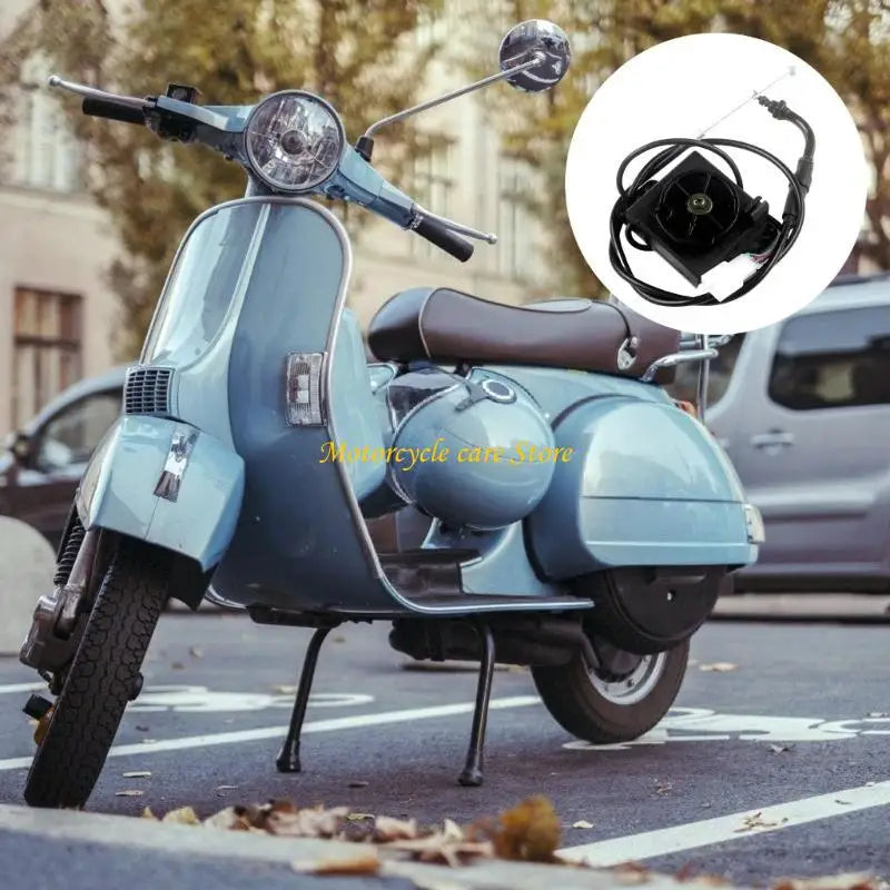 Electric Motorcycle Accelerator Unit Central Accelerator 110cm Throttle Cable Easy Installation with Cable Spare Parts