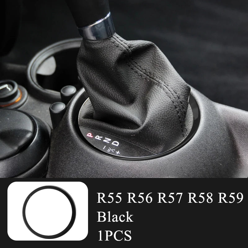 Car Decorative Cover Protective Shell Black Interior Modification ABS Plastic Sticker  For MINI Cooper R55 R56 R57 R58 R59 R60 1