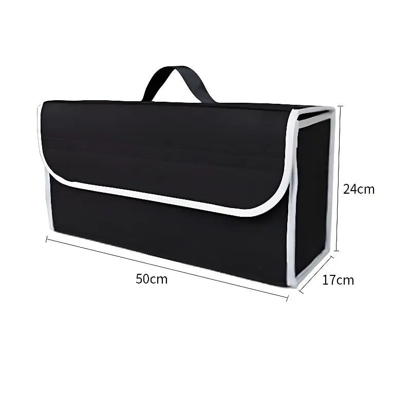 Large Anti-Slip Organizer For Car Trunks – Soft Felt Storage Box With Compartments