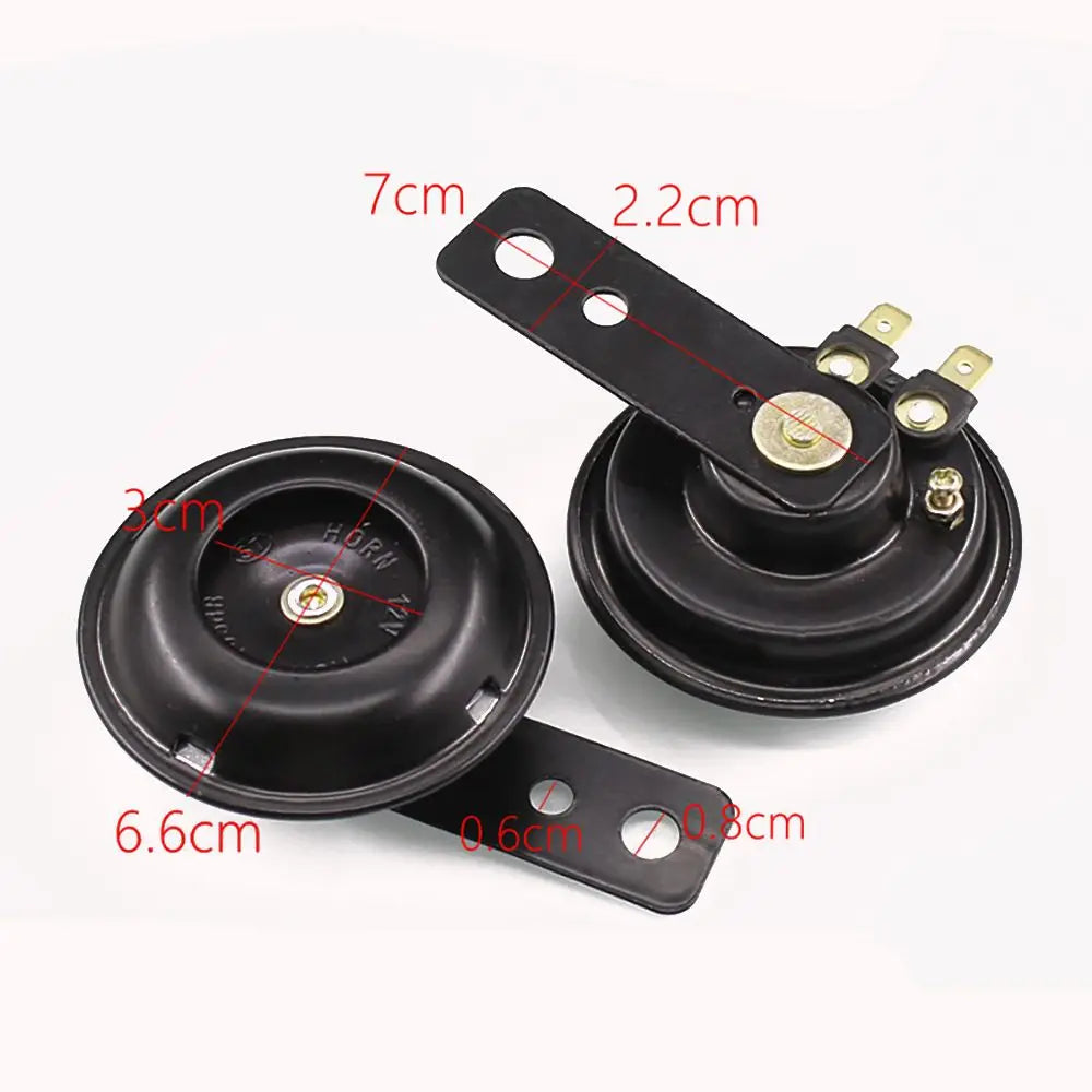 12V/48V/60V Waterproof Motorcycle Scooter Electric Vehicle Horn E-Bike Loudspeaker Super Loudly Refitting Parts