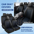 Car Seat Covers Full Set Front Split Rear Bench For Car Universal Cloth SUV Sedan Van Automotive Interior Covers  0910