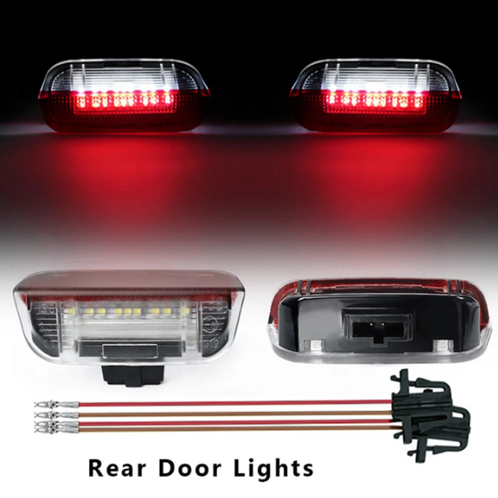 LED Car Door Panel Courtesy Lights For Porsche Cayenne 958 Panamera Macan 718 Boxster Cayman 982 911 991 Series Interior Lamp