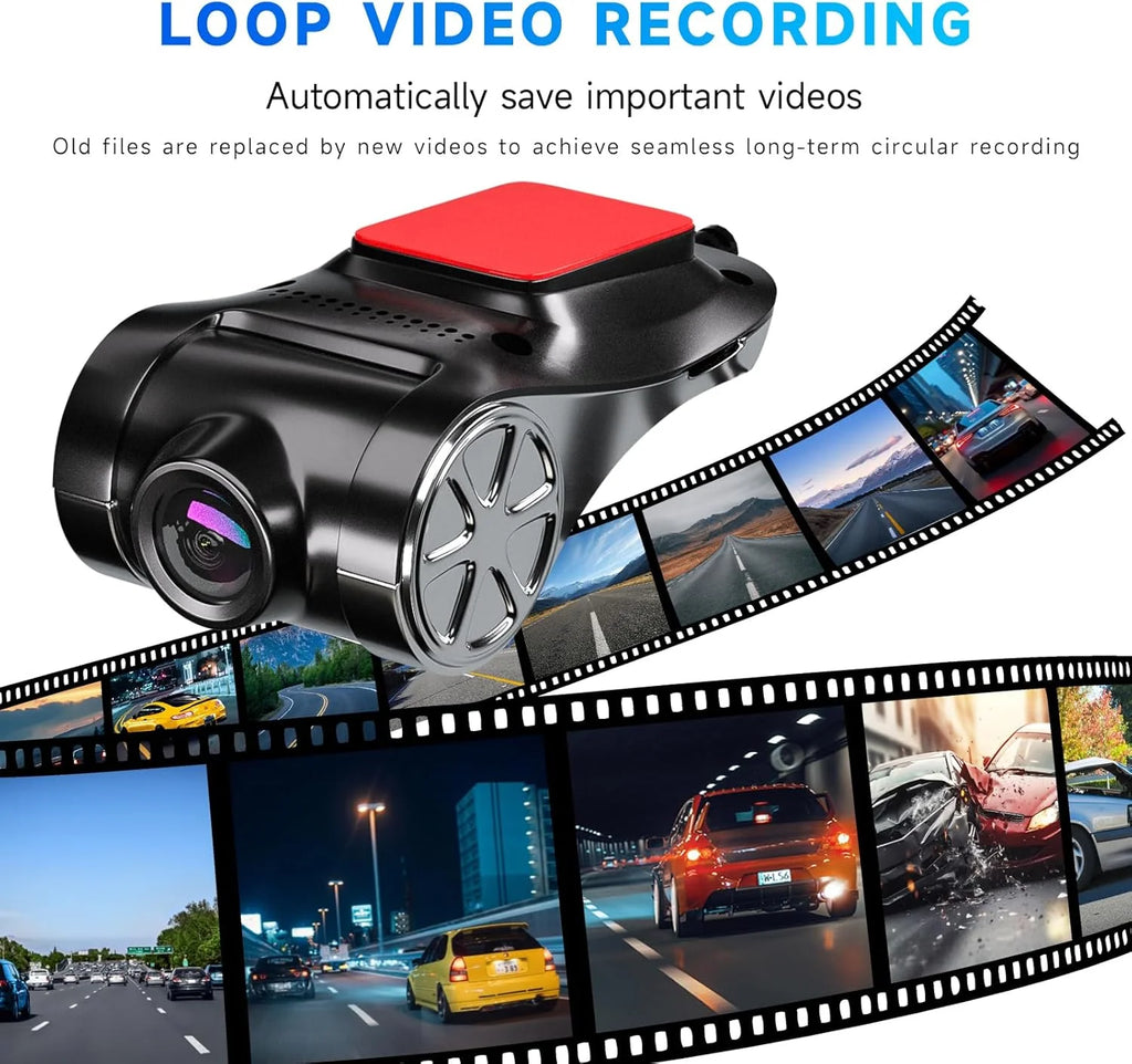 Car DVR Dash Cam Full HD 1080P Dash Cam For DVD Android Player ADAS LDWS Navigation Unit Auto Audio Voice Alarm Video Recording