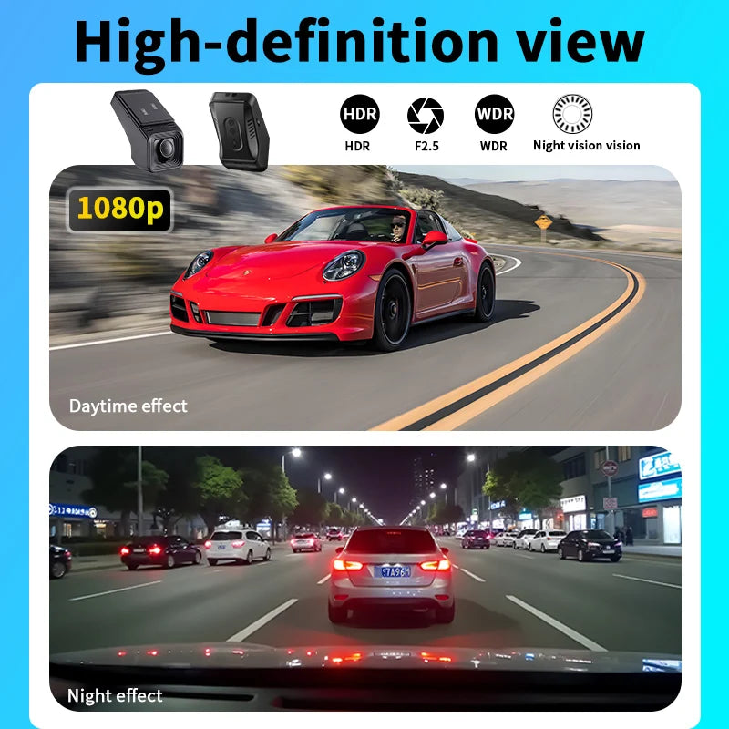 ADAS USB Car DVR  Car Recorder，HD1080P Android navigation  dashcam， ADAS intelligent assistance，170 ° wide-angle  shooting